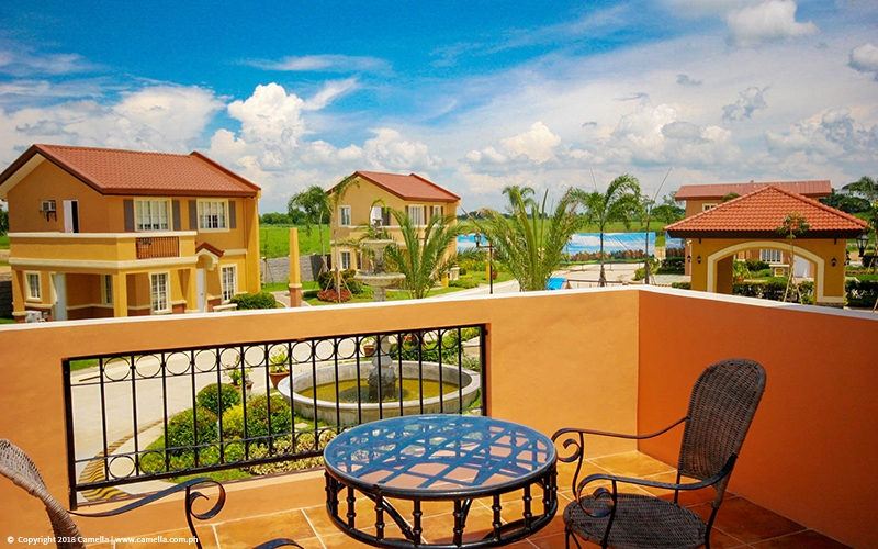 Camella Balanga Heights balcony overlooking house and lot units