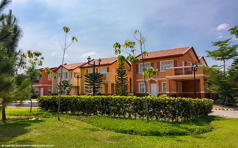 Camella Balanga Heights house and lot units with garden