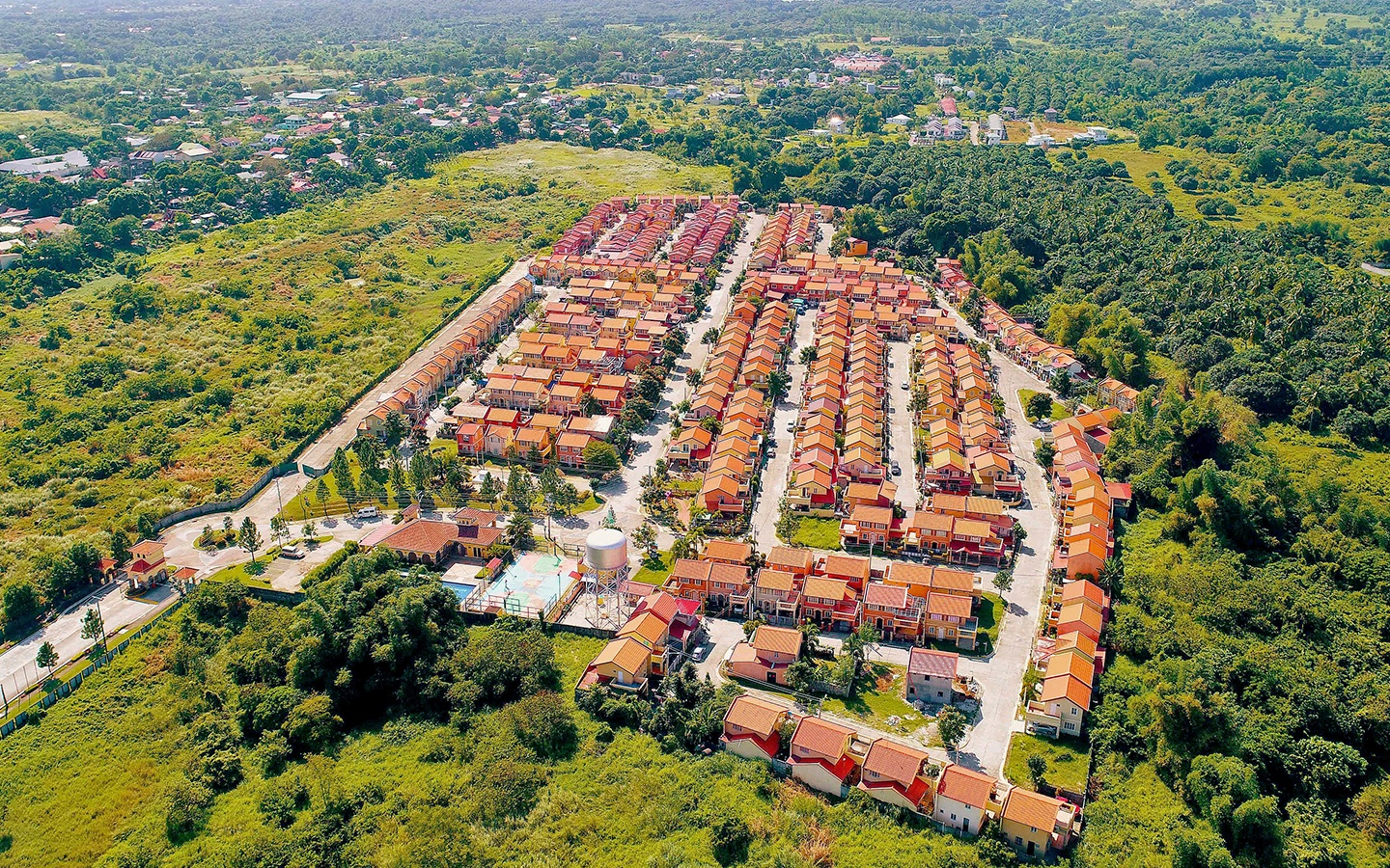 Inside Camella Bataan community surrounded by lush greeneries