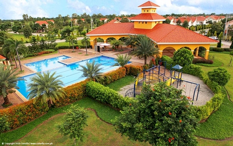 Camella Sorrento amenities like clubhouse, swimming pool, and playground