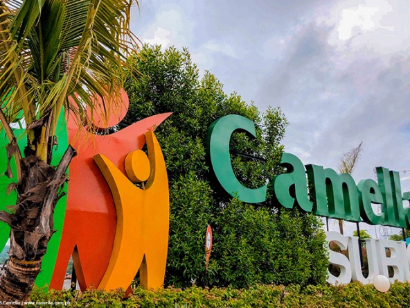 entrance marker of house and lot for sale in subic zambales at camella homes subic