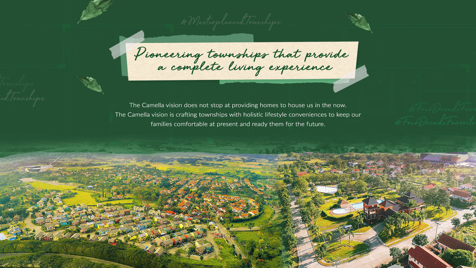 Camella anniversary with township surrounded by greeneries