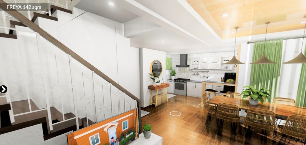Camella Virtual Gallery Tour Interior in dining and kitchen areas