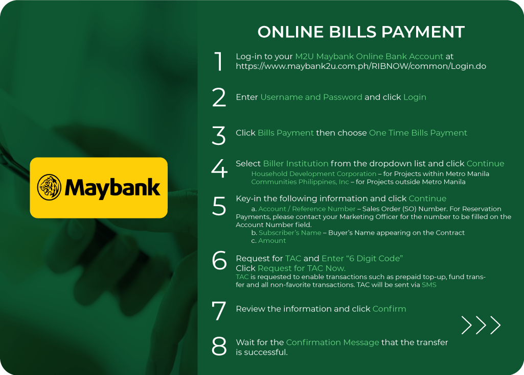Maybank Online Bills Payment