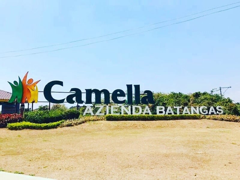 House and Lot for Sale in Batangas- Camella Azienda Signage