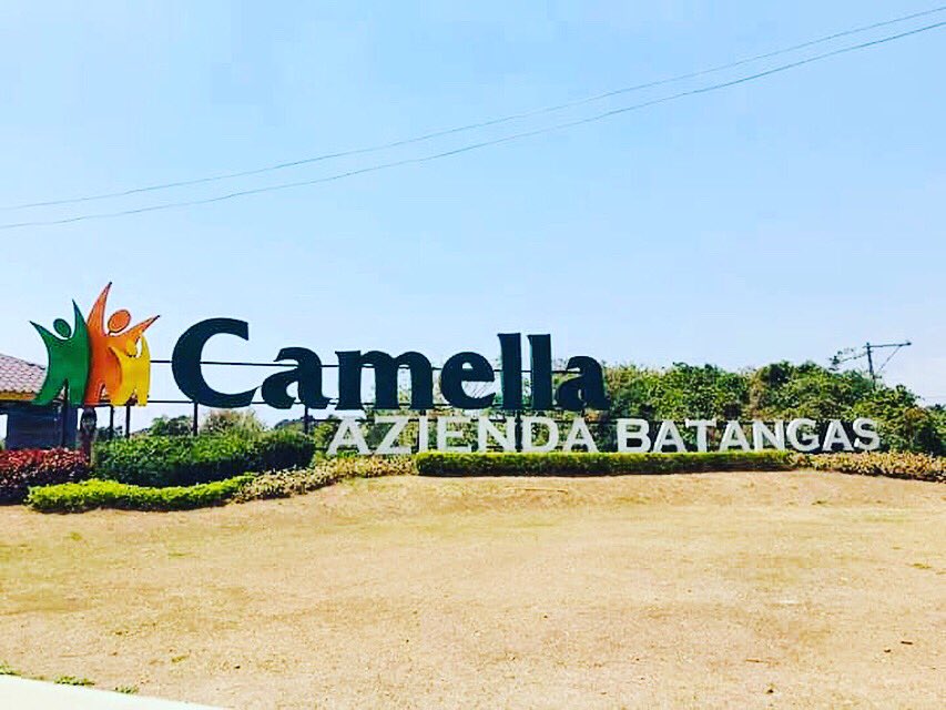 House and Lot for Sale in Batangas- Camella Azienda Signage