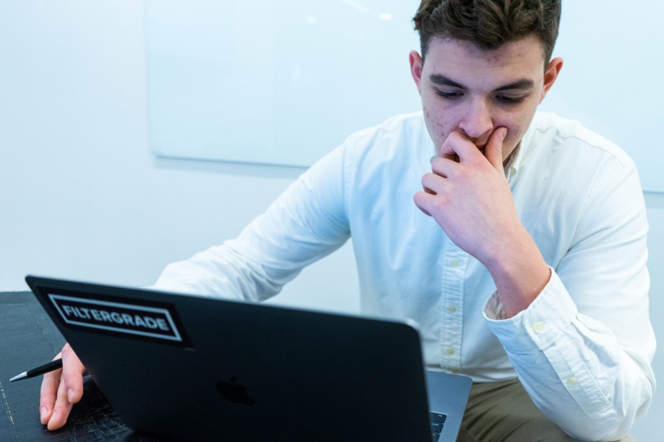 Free stock photo of man thinking