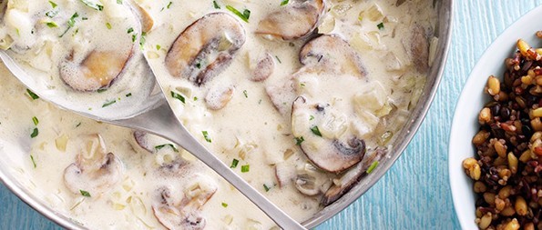 Easy Stroganoff Recipe with Mushroom and Tarragon