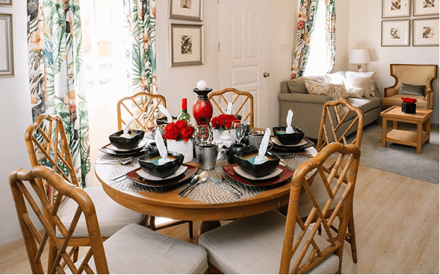 Dani home living and dining area interior design