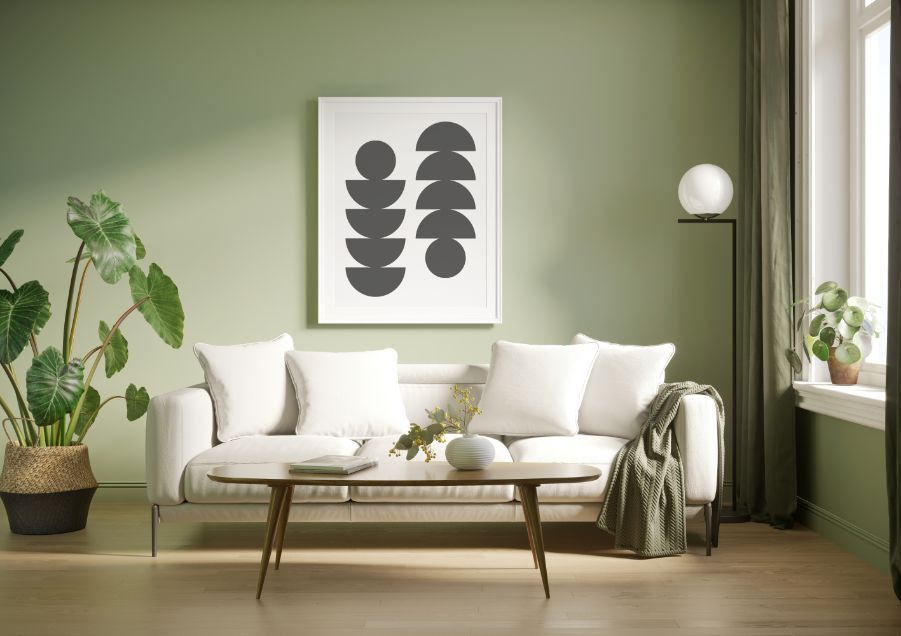 Green walls interior design trend on TikTok