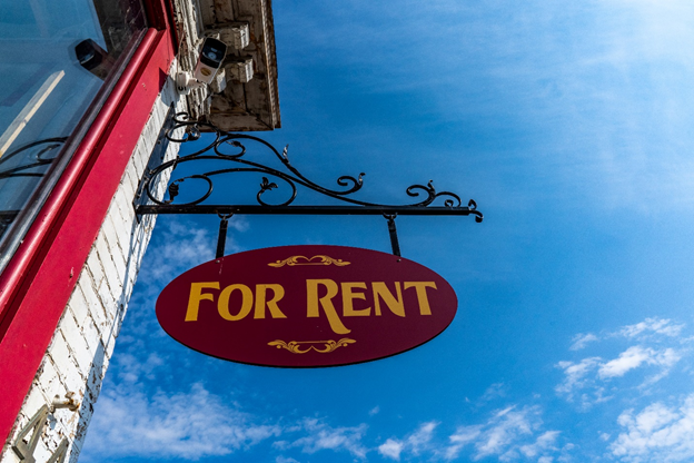 For rent sign outside a property