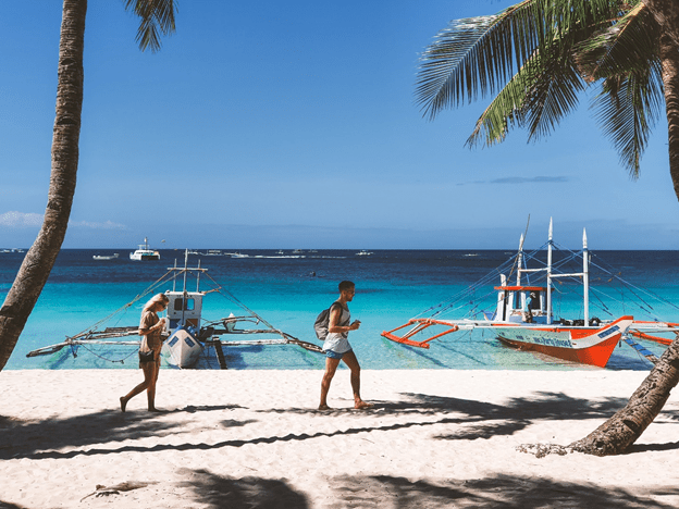 white sand beaches of Boracay