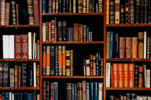 A mini-library for your additional room. Photo by Iñaki del Olmo on Unsplash