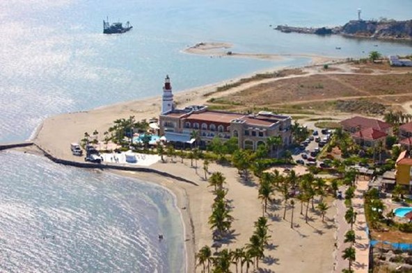 Aerial view of Lighthouse Marina Resort