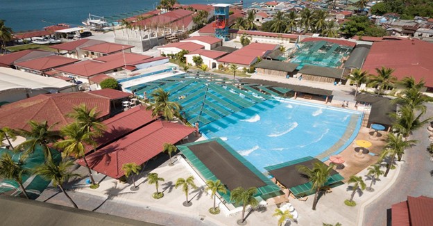 Aerial view of White Rock Beach Hotel in Subic