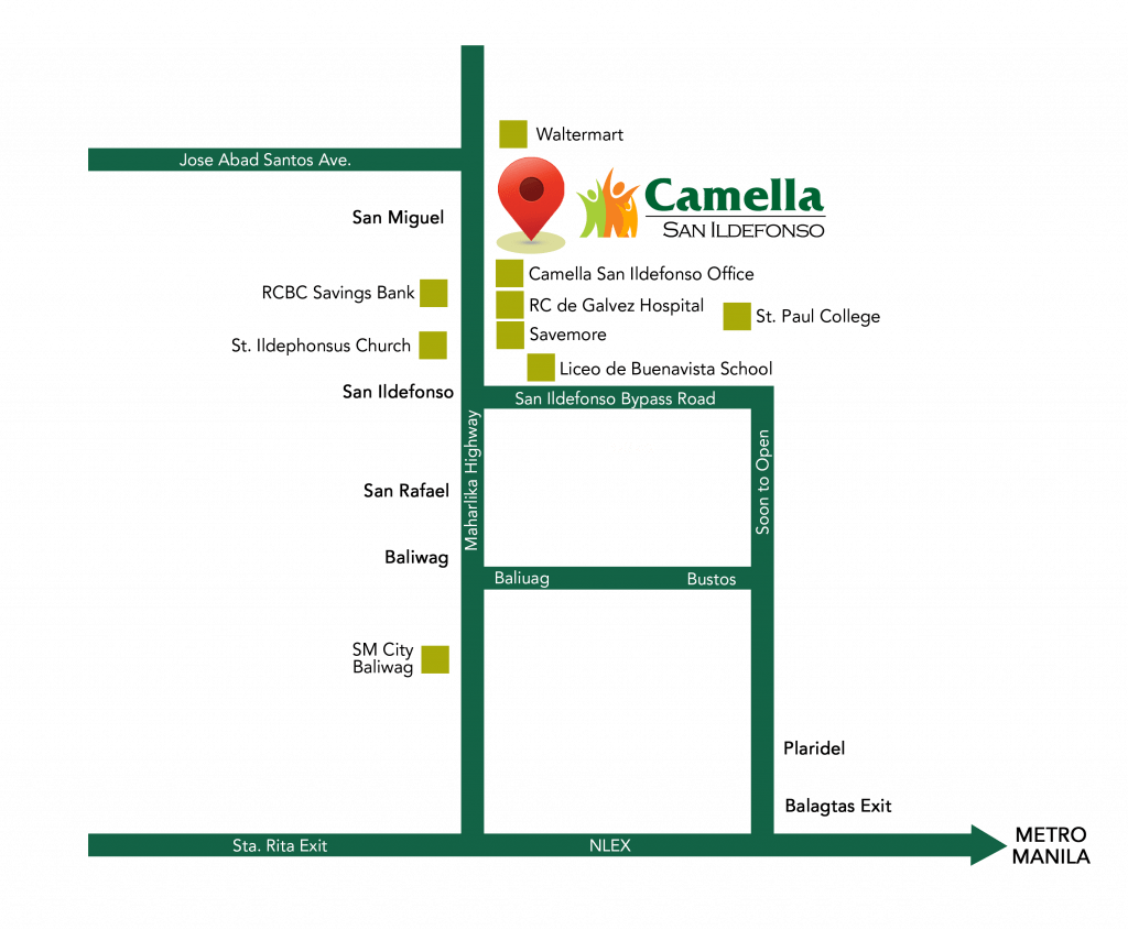 How to Get to Camella San Ildefonso | Location Map | House and Lot in San Ildefonso