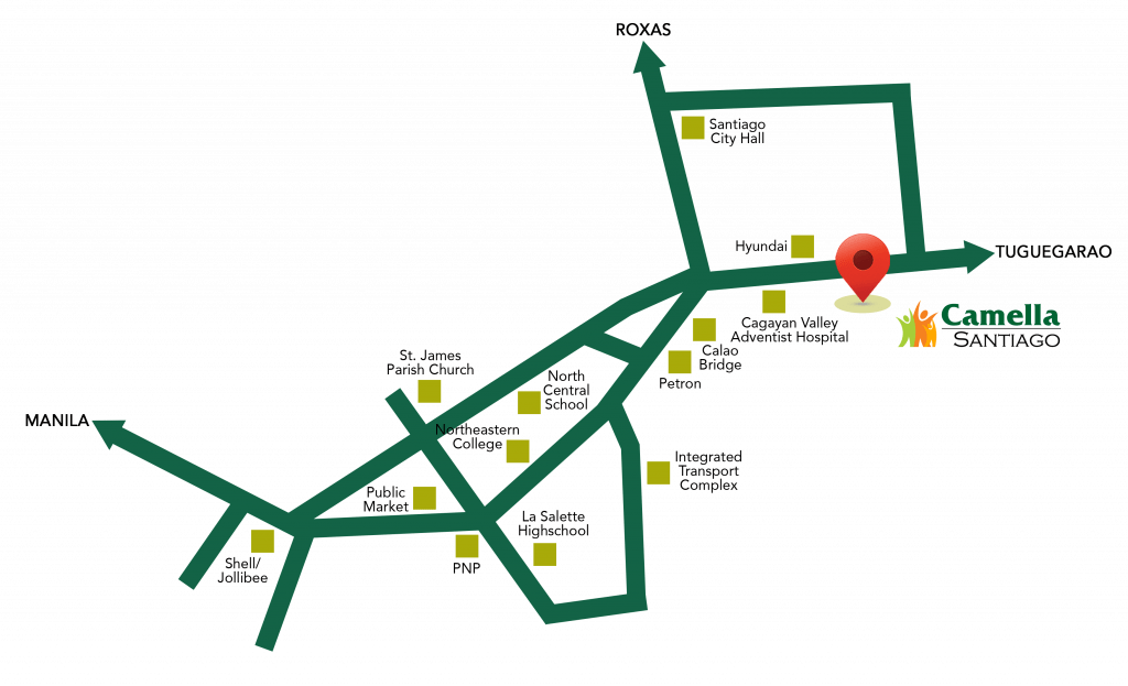 How to Get to Camella Santiago | Location Map | House and Lot in Santiago, Isabela