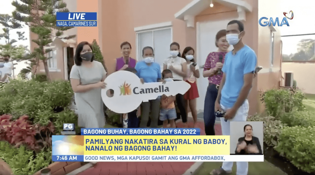 Camella Awards Unang Hirit 22nd Anniversary House and Lot Winner-min
