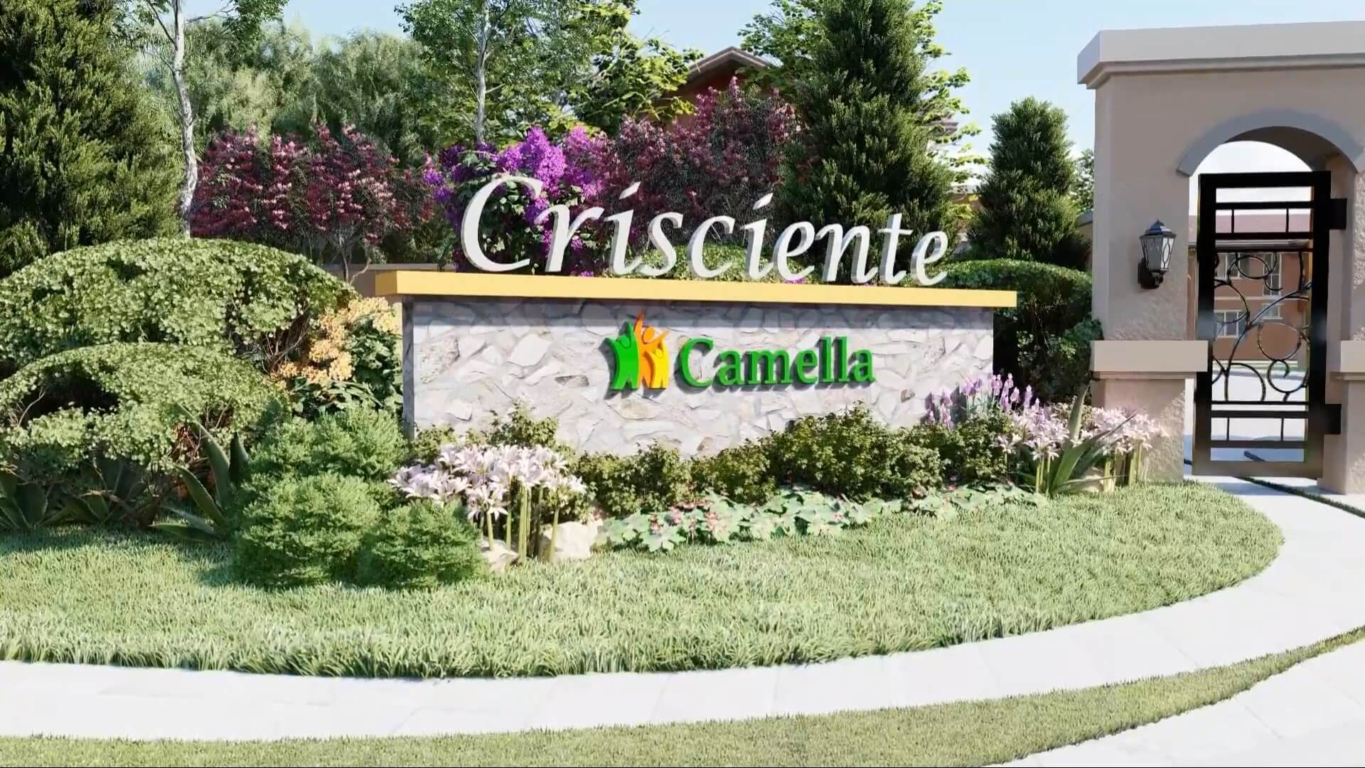 entrance of house and lot for sale in urdaneta pangasinan at camella homes crisciente