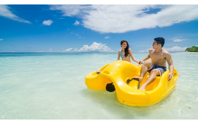 Pedal Boating in Bohol Beach Club