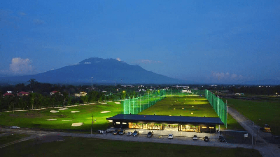 Pili Grove Golf Club at Night with Mt. Isarog View