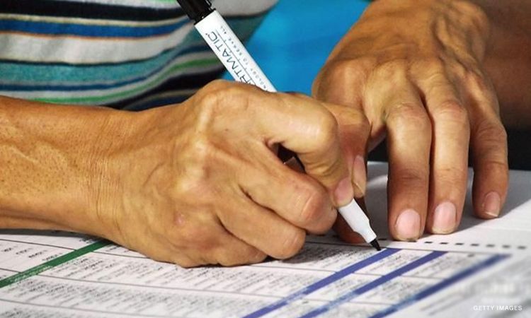 Casting a Vote this Pandemic Photo from Getty Images