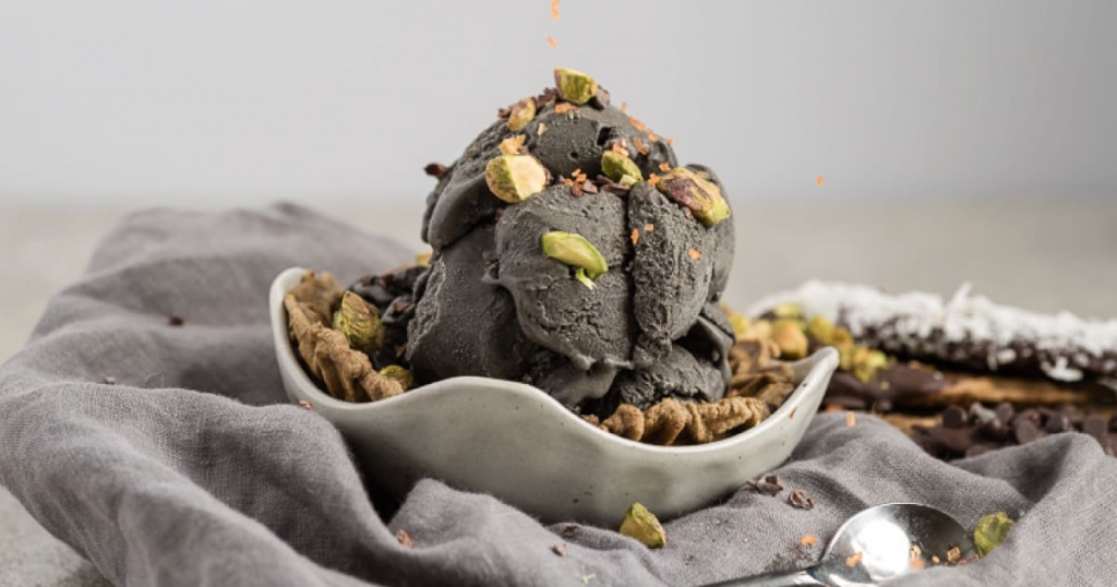 Charcoal Ice Cream Photo from Dr Axe