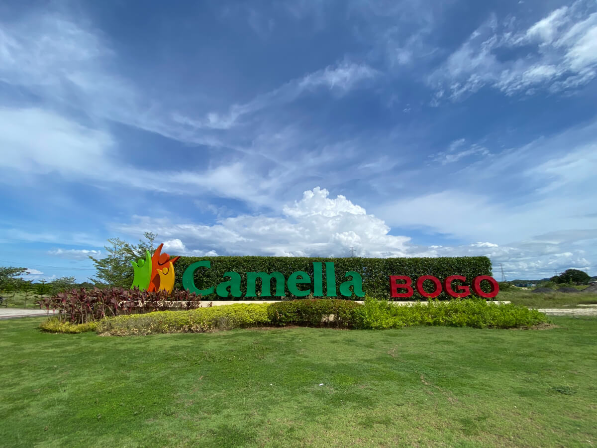 project marker at house and lot for sale bogo cebu at camella homes bogo