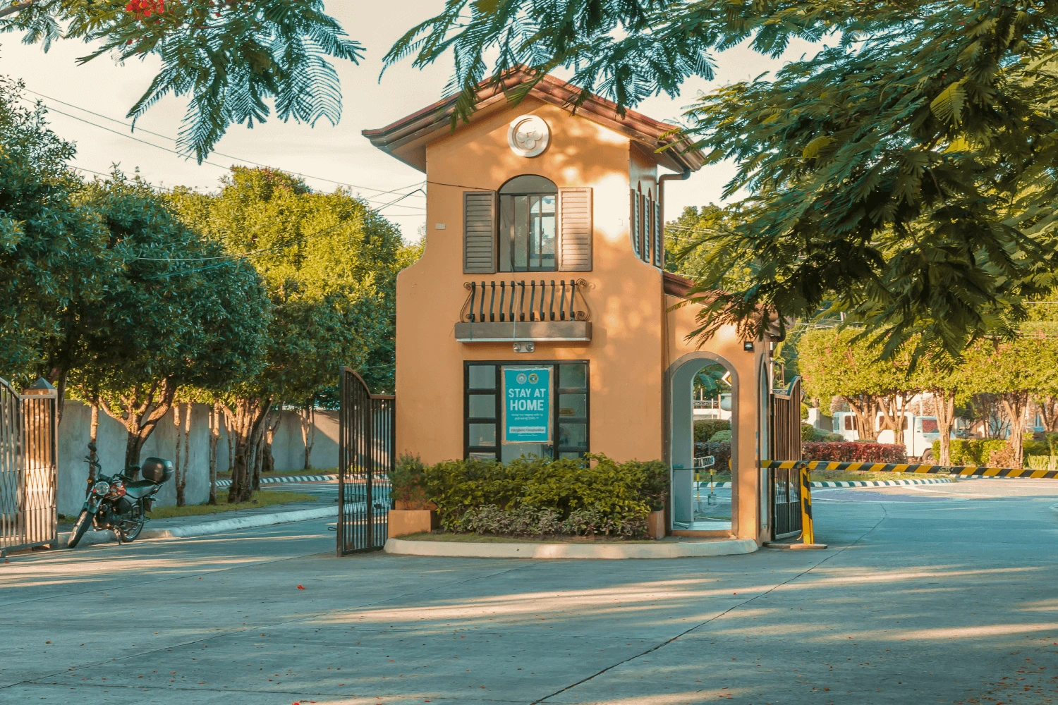 entrance gate at house and lot for sale in numancia aklan at camella homes aklan