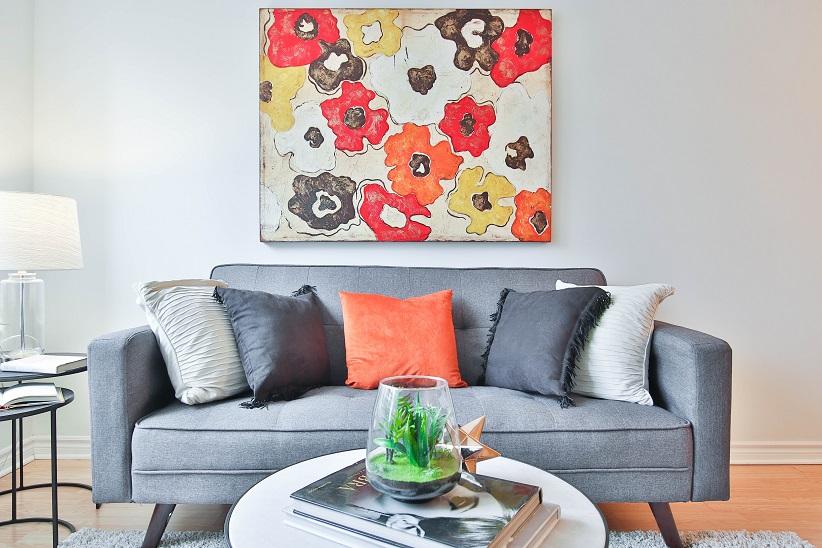 Adding Layers of Pillows in the Living Room