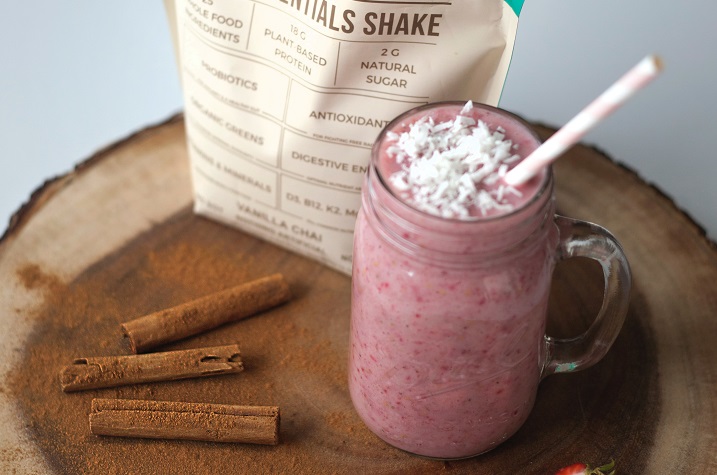 Blueberry flavored smoothie