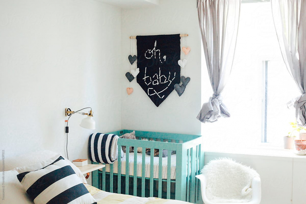 Bright Baby Nursery Corner by Treasures & Travels