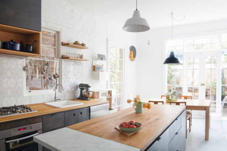 Butcher block countertop Photo from Remodelista
