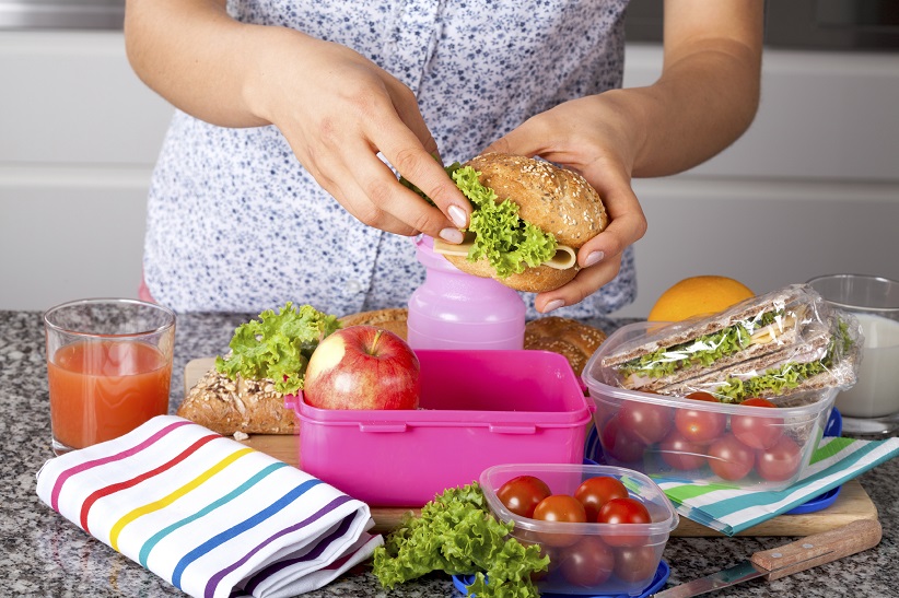 Consistently preparing lunch box or snacks