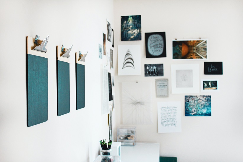 Wall with chalkboard