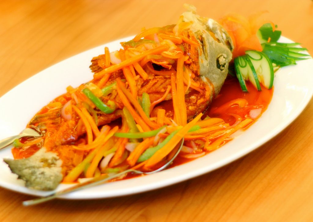 Sweet and sour Lapu lapu Photo from Comida China de Manila