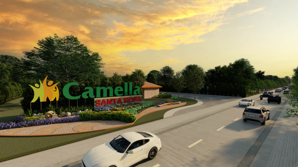 Entrance of Camella Santa Rosa