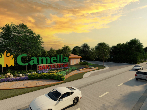 Entrance of Camella Santa Rosa