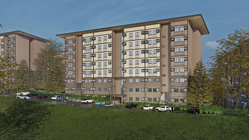 facade of Pre selling condo Camella Manors Frontera