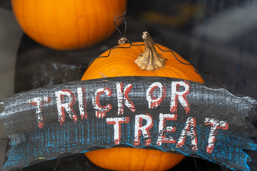 Preparing for Trick or Treat during Halloween for kids