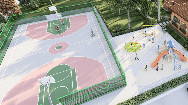 Basketball court in Camella Trails Gensan