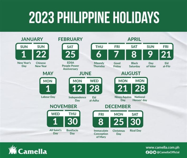 List Of Long Weekends And Holidays In The Philippines This 2023