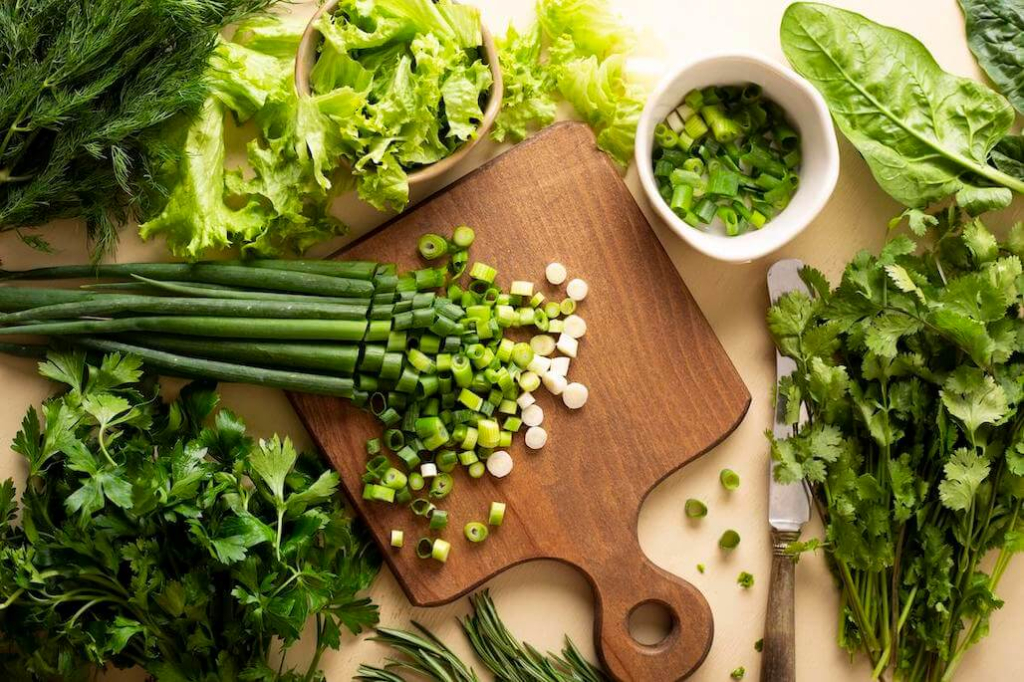 flat-lay-green-vegetables-assortment