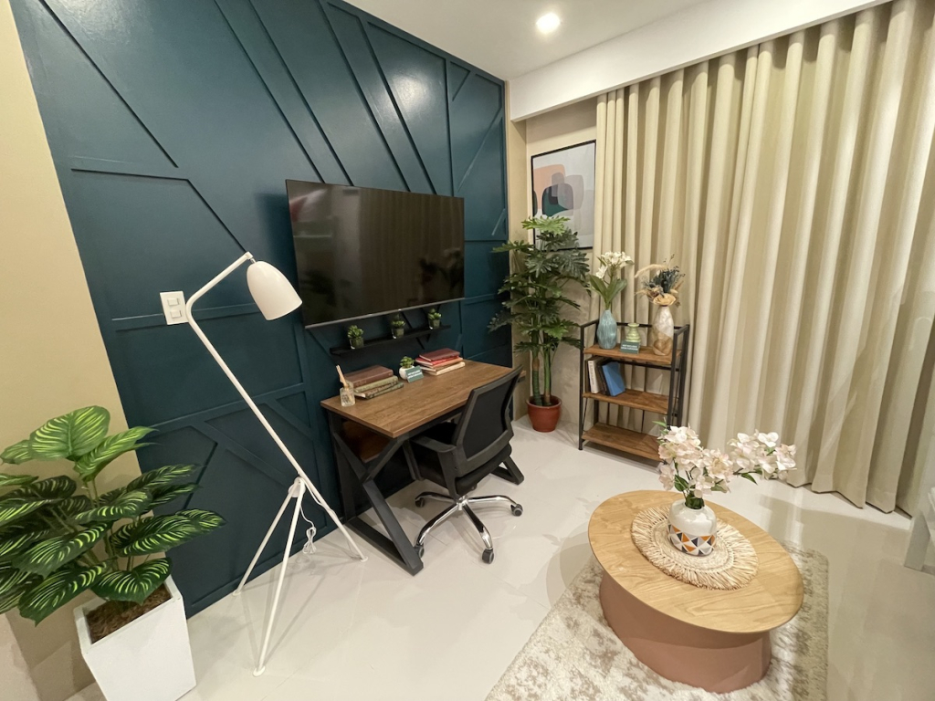 The newly unveiled fully-furnished condominium unit in Camella Manors Upstate showroom.