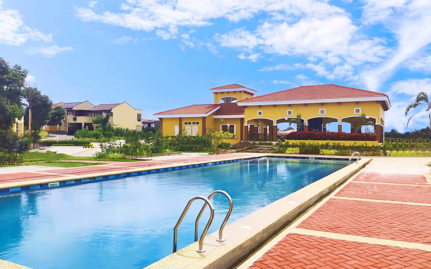 clubhouse and swimming pool at camella homes in davao