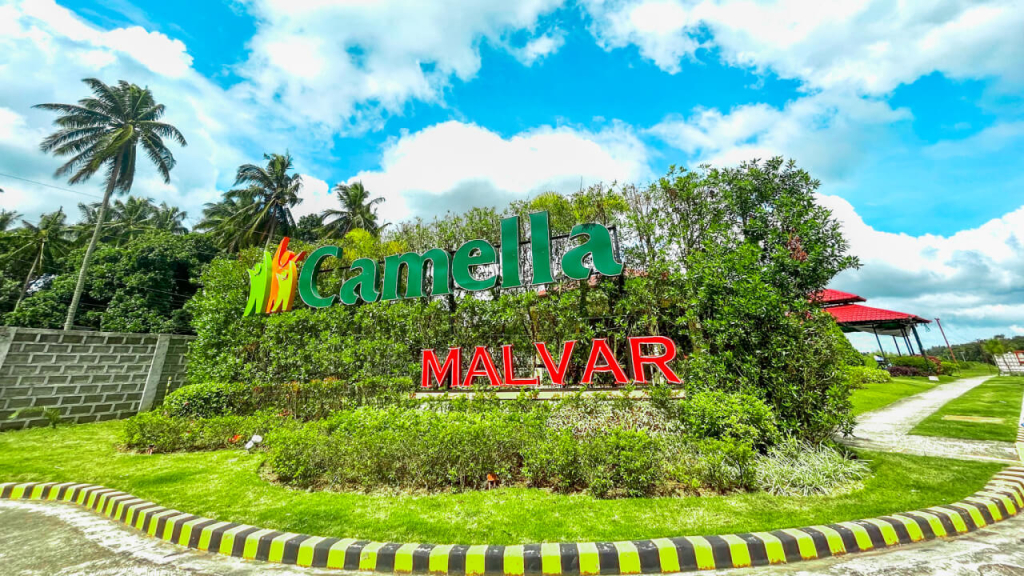 entrance at house and lot for sale in malvar batangas at camella homes malvar