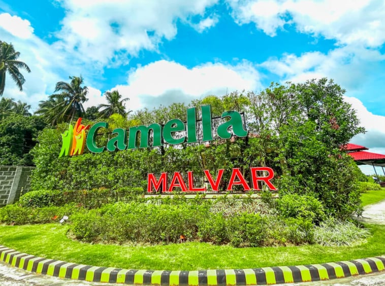 entrance at house and lot for sale in malvar batangas at camella homes malvar