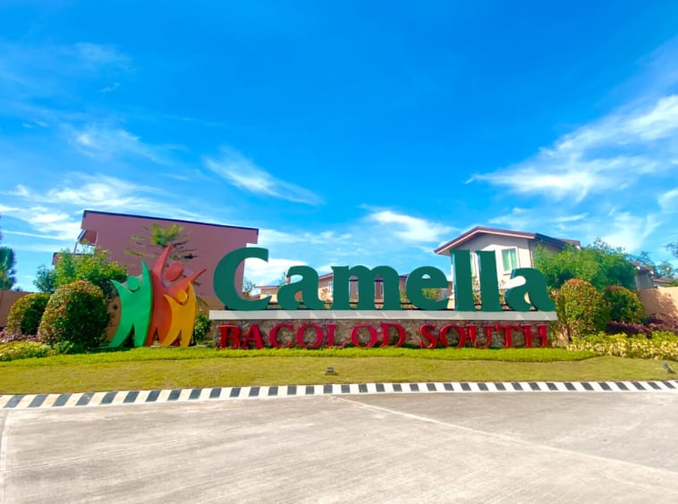 entrance marker of subdivision in bacolod city negros occidental at camella homes in bacolod city