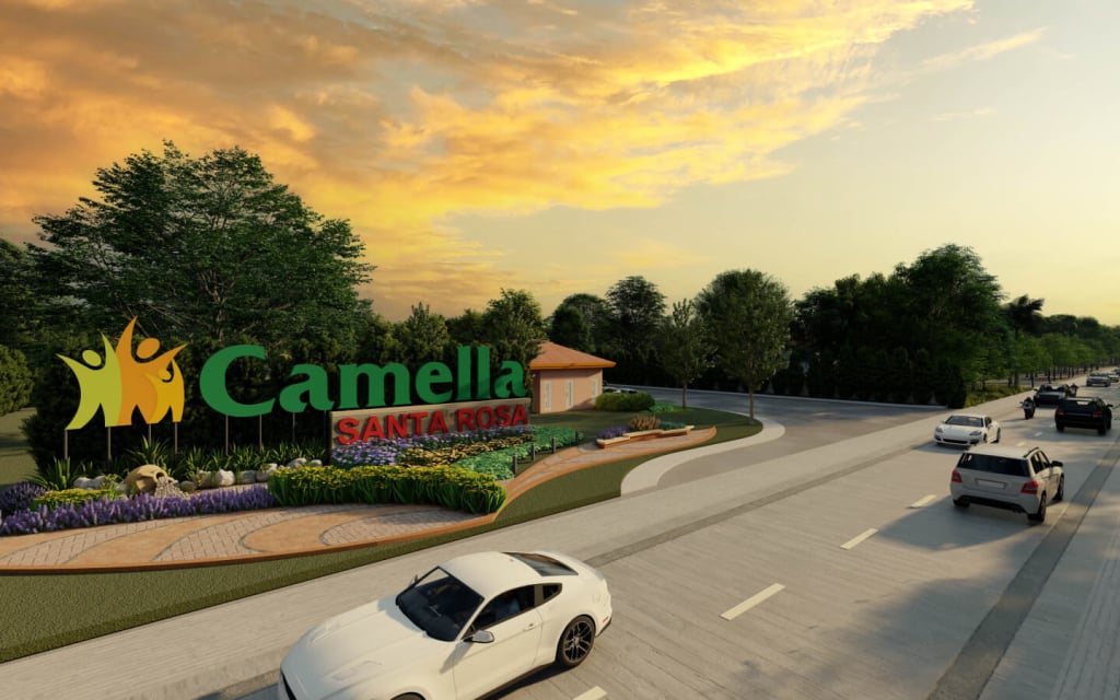 entrance gate of camella homes house sale santa rosa nueva ecija