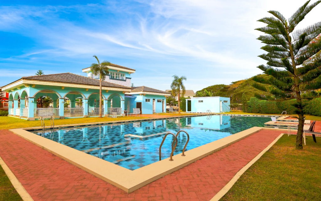 swimming pool inside camella savannah by vista land